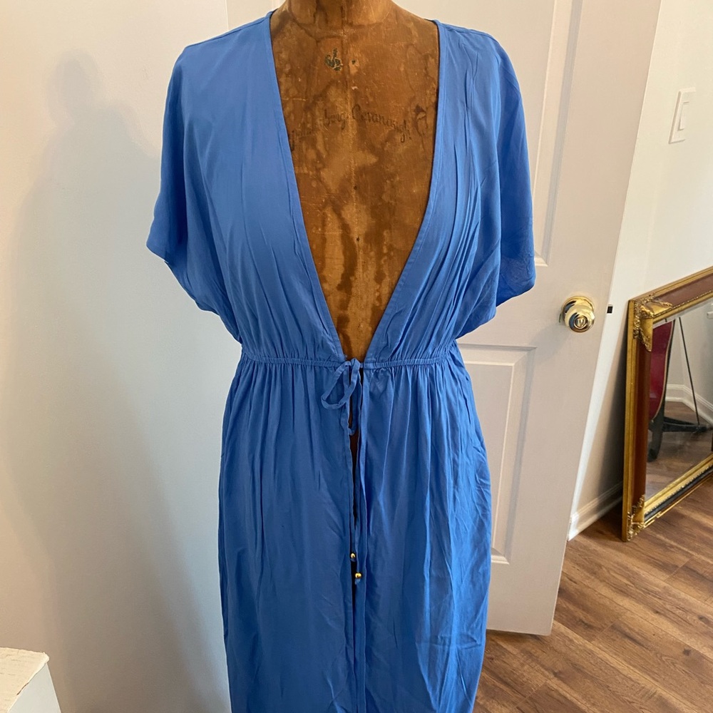 Lascana Women’s Blue Long Cover Up Size 8